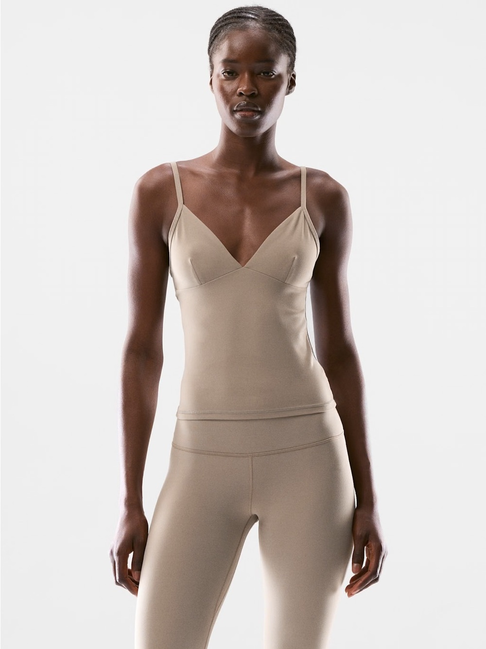 NWT - Aritzia Golden BUTTER Vibrant Tank - Nomad Taupe - Size Small